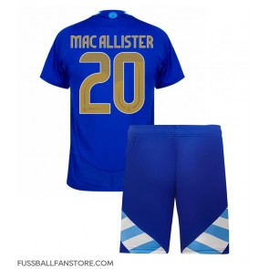 Argentinien Alexis Mac Allister #20 Replik Auswärtstrikot Kinder Copa America 2024 Kurzarm (+ Kurze Hosen)